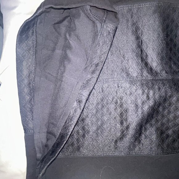 White House Black Market‎ Pull-On Skirt Textured Quilted Side Panels Black W 2 - Picture 8 of 12